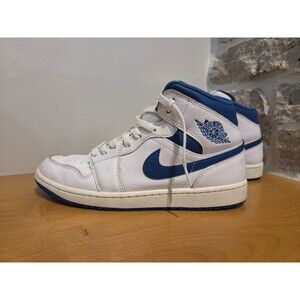 Nike Air Jordan 1 Mid Industrial Blue Men's Size 10.5